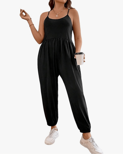 NEW Plus Size Spaghetti Strap Romper Long Pants Jumpsuit XL Plus