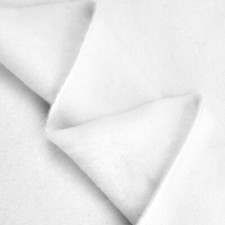 White 100 Cotton Sweatshirt Fleece Fabric - 60" Wide - Sold by the Yard