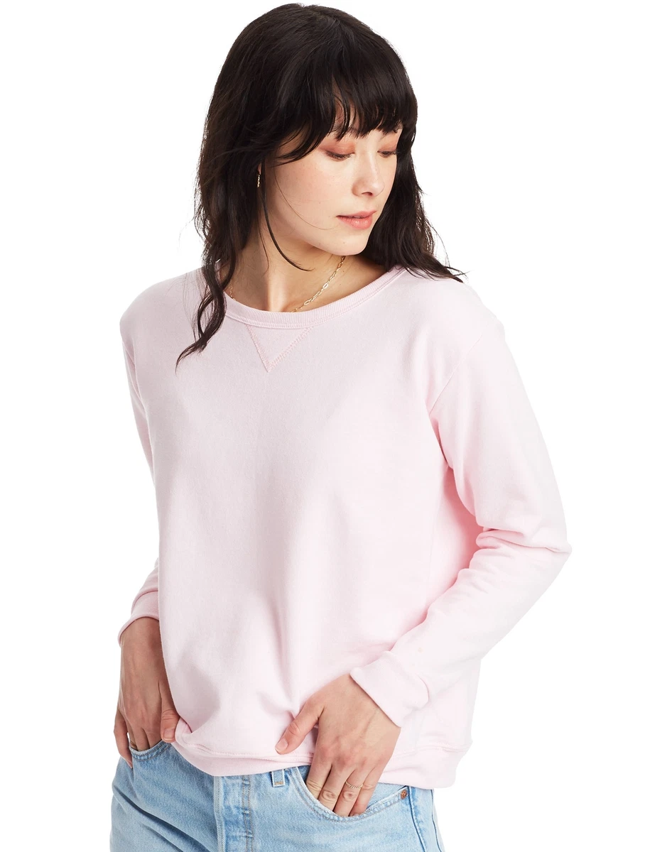Women s Crewneck Sweatshirt Hanes ComfortSoft EcoSmart Fleece