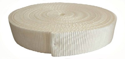 1 1/2 ZOLL 38 MM, WEISS POLYPROPYLEN GLATTGEWEBE GURTBAND, 5 MTR, KOSTENLOSER VERSAND