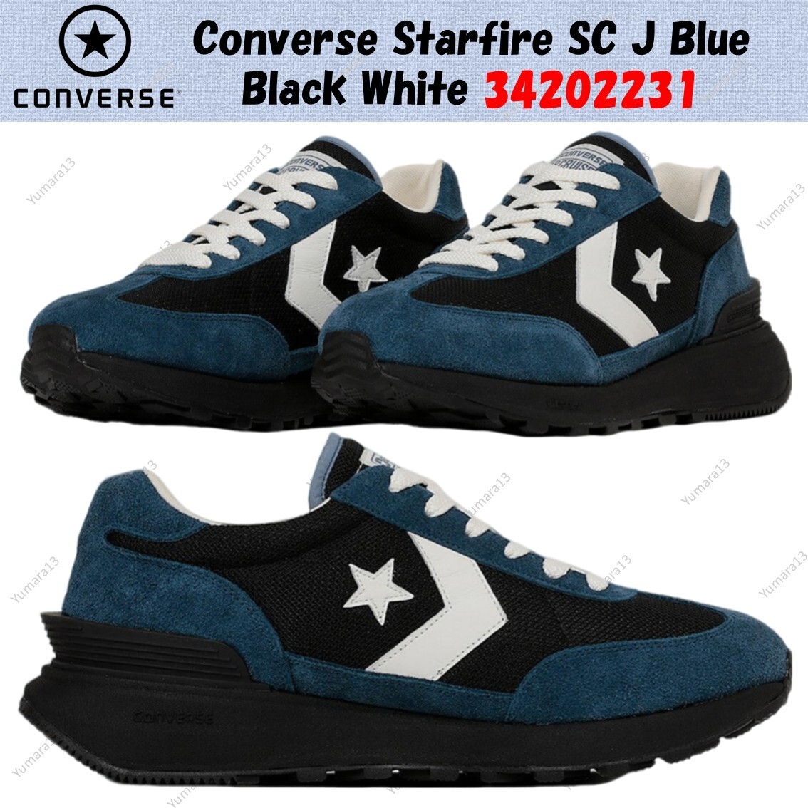 Converse Starfire SC J Blue Black White 34202231 Men's Size | eBay