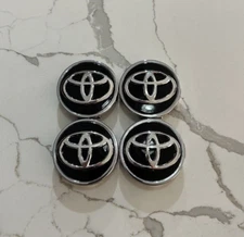4PC Toyota 62mm Black Wheel Center Cap Corolla Hilux Altis Revo Vigo Camry