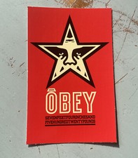 Obey Giant Sticker Shepard Fairey 2.5x4” Red Star Icon Andre Face 7’4” 520 Lbs