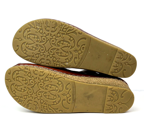 L'Artiste By Spring Step Sandals Womens EU 41 US 9.5 - 10 Brown DELPHIA Wedge - Picture 14 of 14