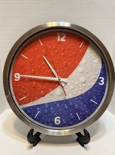 NEW Original Pepsi Cola Wall Clock Quartz Perpetual Movement 13.75&rdquo; Diameter
