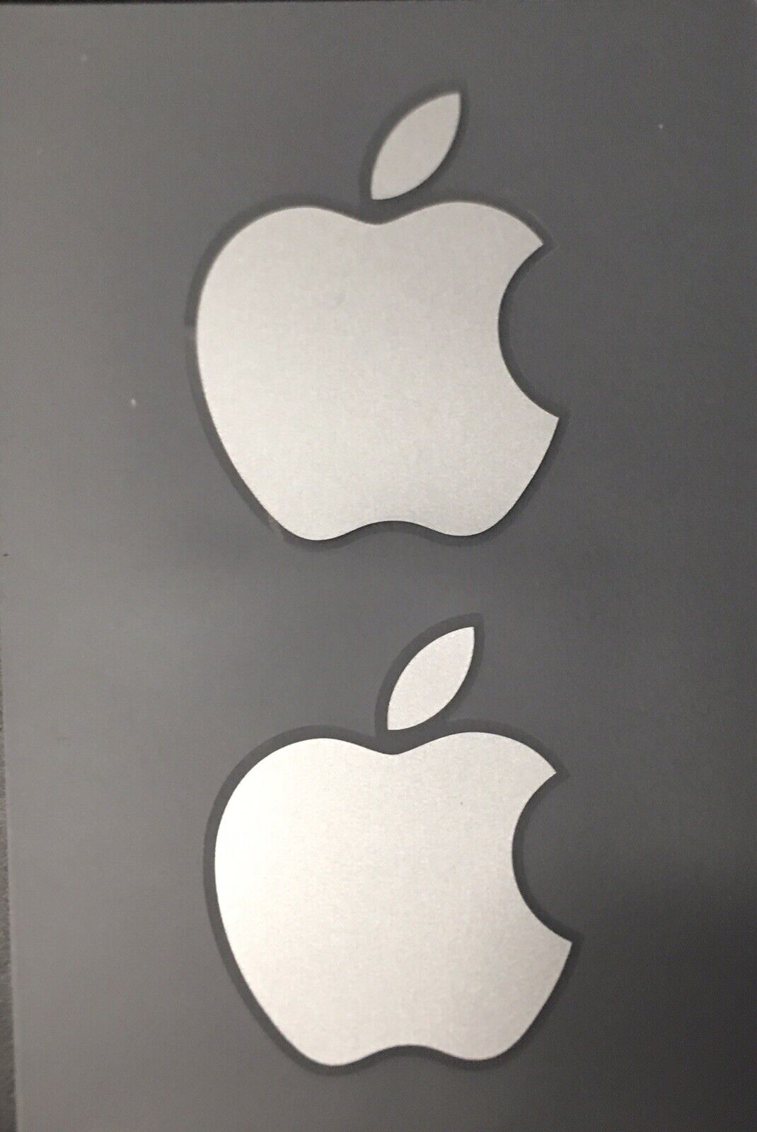 Apple Sticker Genuine New Logo 2 Total Stickers OEM Authentic Si