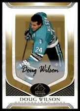 Doug Wilson Gold Script 2020-21 SP Signature Edition Legends #62 NHL Card San