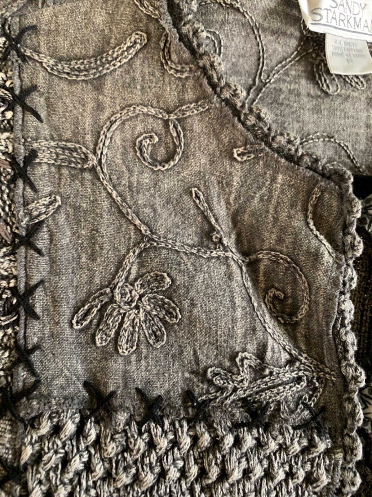 Sandy Starkman knit jacket gray large - image 8