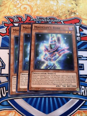YUGIOH 3X Magician's Robe MP17-EN073 TDIL-EN018 LEDD-ENA04 NM PLAYSET!