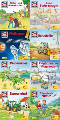 8 Pixi Bücher Serie aus Serie 296 Pixi zeigt dir WAS IST WAS ab 3 Jahre + BONUS
