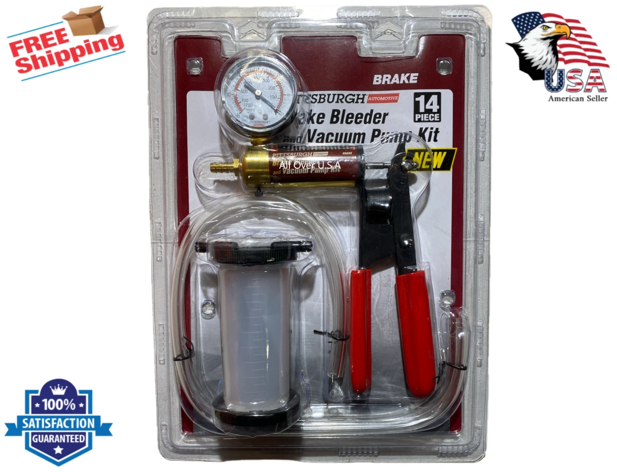 Vacuum Pump and Brake Bleeder Kit