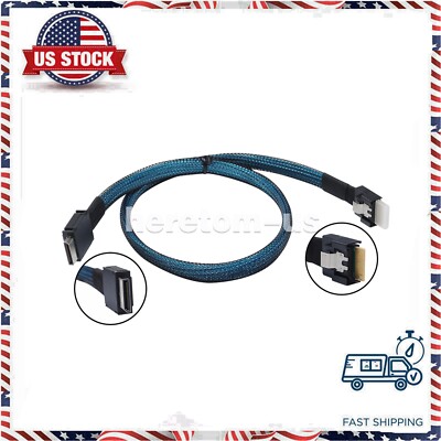 SFF-8654 Slimline SSD Data Active to OcuLink PCIe PCI-Express SFF-8611 4i Cable