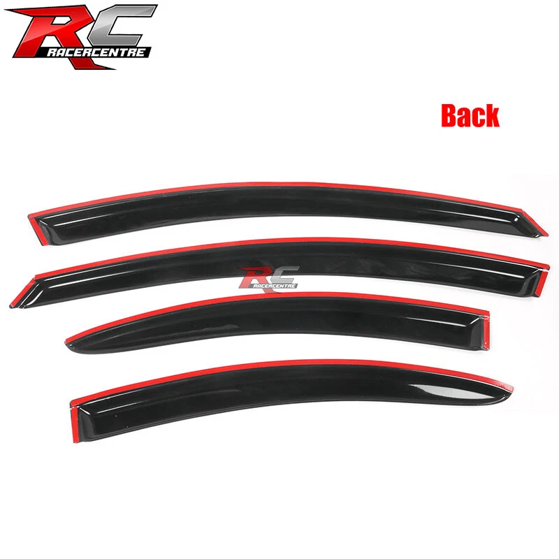 For 00-05 Dodge Neon Window Visors Acrylic Sun Shade Rain Vent Guards 4PC - Image 4 of 4