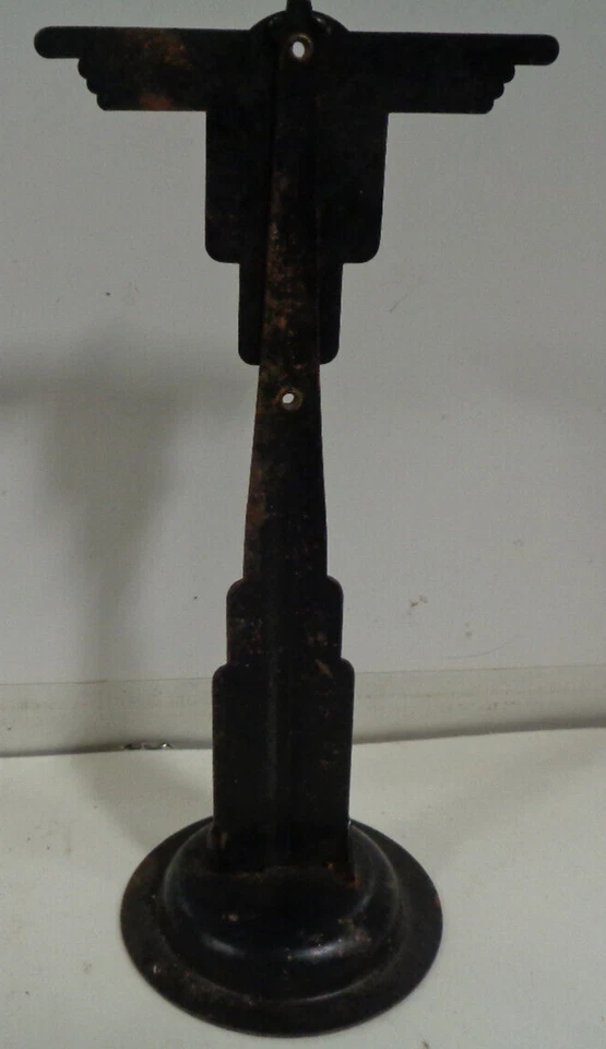 VINTAGE MARX #314 O SCALE ALLMETAL CROSSING SIGN - Image 3 of 4