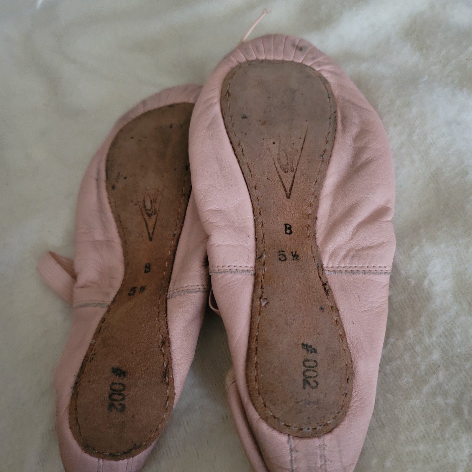 SAOLA BLOCH DONNA DANSOFT ROSA SUOLA PIENA PELLE PANTOFOLA DA BALLO #002 B 5 1 2