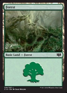 Forest (336) x4 - Commander 2014 - NM-Mint, English - Commander 2014