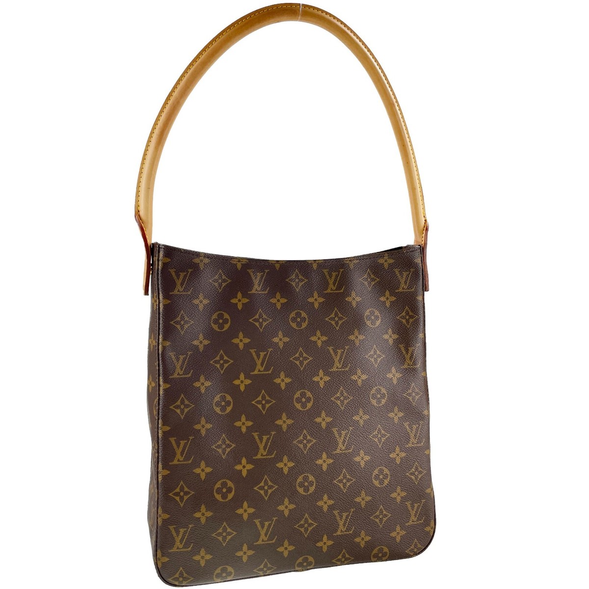 バッグ Louis Vuitton Monogram Looping GM Louis Vuitton Monogram Looping GM Leather Suede Brown Shoulder bag