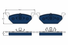 TRW GDB1984BTE Bremsbelagsatz, Scheibenbremse für SEAT,SKODA,VW