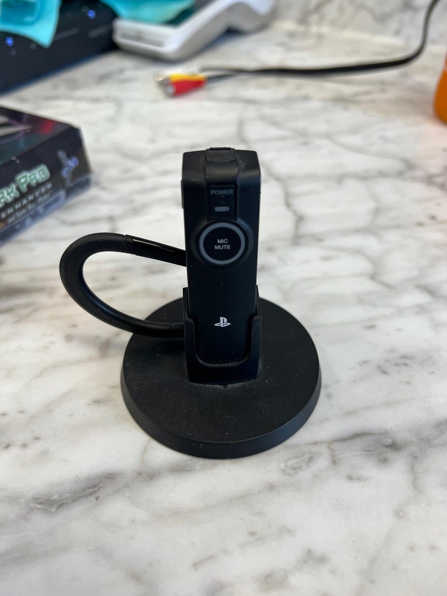 Sony PlayStation 3 PS3 OEM Universal Wireless Bluetooth Headset w&frasl; Charge  Base D