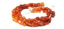 Carnelian Oval Smooth 5x7-6x9mm Loose Natural Gemstone Beads 12"Inch