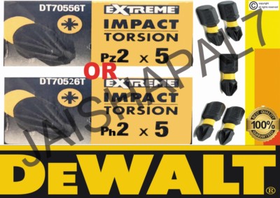 DeWALT PZ2 ODER PH2 Extreme Impact Torsion Pozi 2 Schraubendreher Bits 25 mm x 5 BOSCH