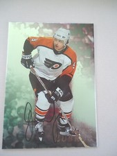 Dainins Zubrus - 1998 In The Game Autographed Hockey card # 102 - Flyers 