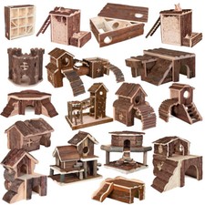 TRIXIE Natural Living Casetta ad Angolo Torre da Gioco Sistema di Tunnel Casa per Roditori