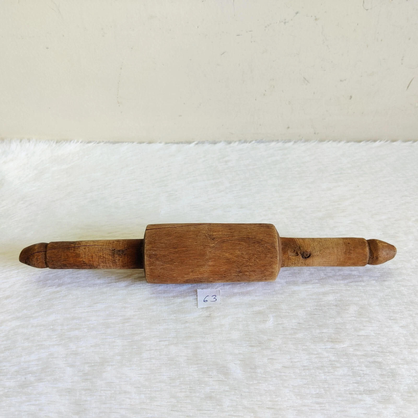 Vintage Primitive Original Handmade Tortilla Bread Bakers Wooden Rolling Pin 63
Opens in a new windo