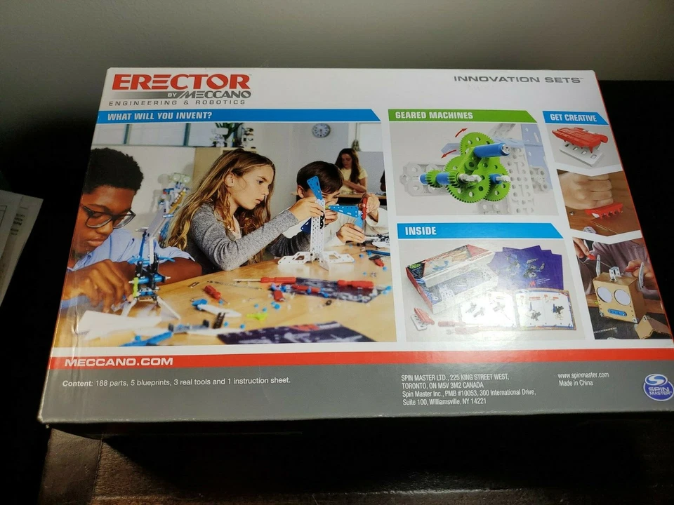 NEW SEALED  Meccano Erector Set Innovative Geared Machines Engineering/Robotics  - Image 2 of 4