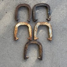 Lot Steel Horseshoes Outdoor American Professional Competitor Double Ringer VTG