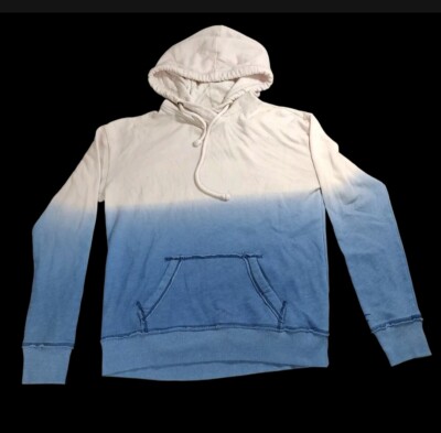 Hollister Rosa Blau Ombre Lässig Kapuzen Pullover Damen Größe Mittel 