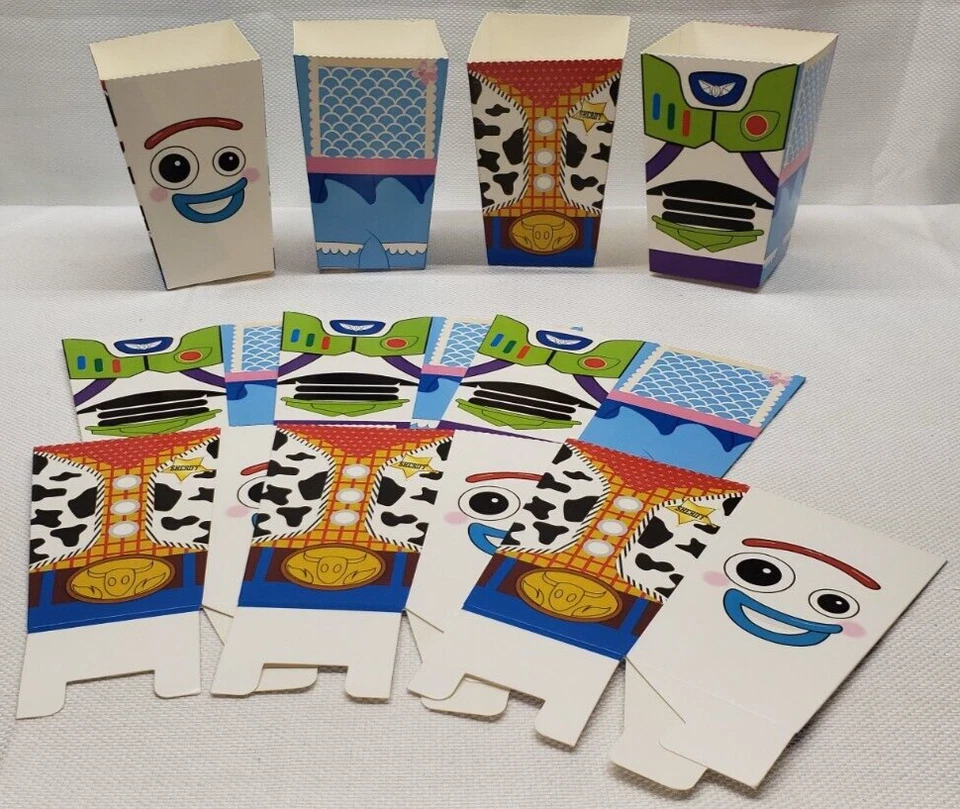 10 cajas de regalos de palomitas de maíz Toy Story suministros de fiesta caja de botín fiestas de cumpleaños Foto 2 de 4