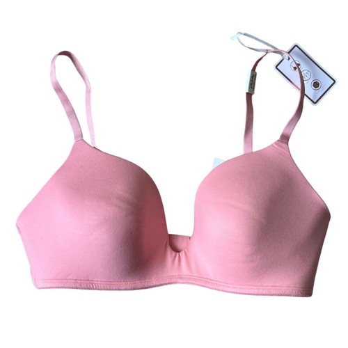Gilly Hicks Hollister Bare Comfort Bra 34C NWT Pink Solid Wireless Soft