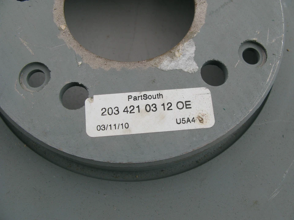 Новый из старых запасов ротор переднего дискового тормоза подходит для Mercedes (203 421 03 12 OE) - Изображение 3 из 4