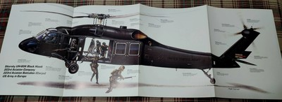 #ad Black Hawk Sikorsky UH 60 UH 60 Helicopter Picture Poster Out of Print Wall Art $17.99
