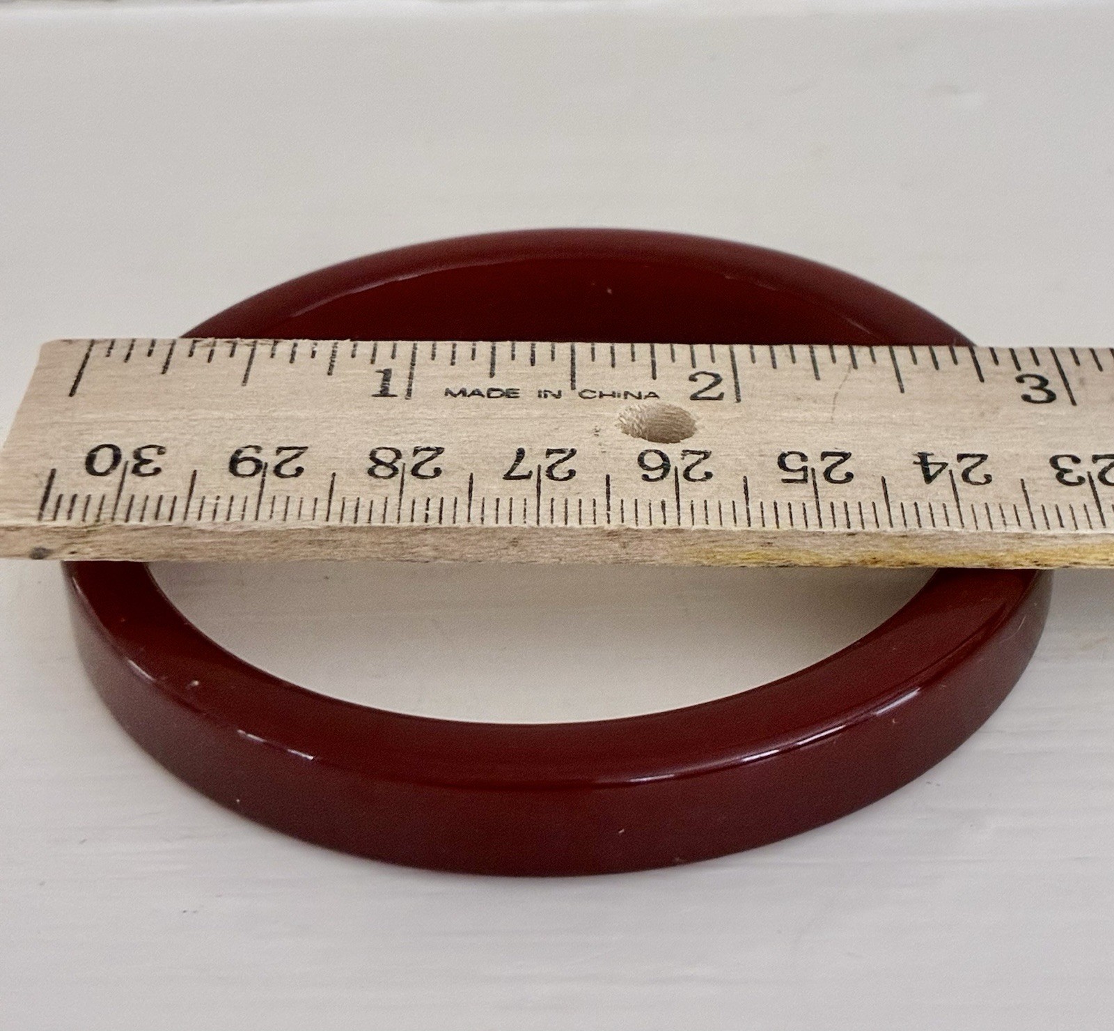 Vintage Bakelite Stackable Bangle Bracelet Caramel - image 2