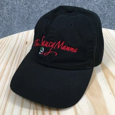 The Saucy Mamma Gelante Baseball Cap Unisex Black OS Curved Brim Embroidered