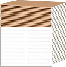 48 Pack A5 Lined Kraft Notebooks, Travel Journals Bulk 8.3x5.5in Colleg...