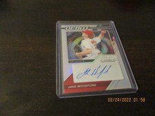 jake woodford rookie auto 2021 prizm debut silver