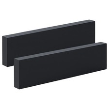 2Pcs HDPE Plastic Sheet 1 Inch Thick 3x12 Inch Black HDPE Sheet Board High De...