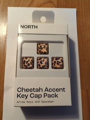 NEW North Accent Mechanical Keyboard Arrow & Space Key Caps Set CHEETAH Accent
