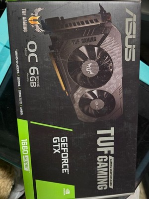 ASUS TUF Gaming GeForce GTX 1660 SUPER 6GB GDDR6 Graphics Card ASUS TUF Gaming GeForce GTX 1660 SUPER 6GB GDDR6 Graphics Card