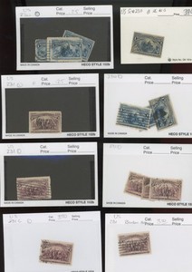 US stamp 230-235 used  1893 COLUMBIAN EXPOSITION various conditions cv 606 (goo5