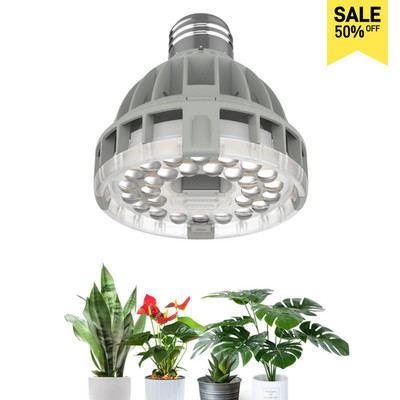 SANSI Grow Light Bulb 10W Full Spectrum Houseplants 4000K Sunlight Hydroponics