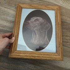 Weimaraner Dog Original Art Print 8x10 Matted...