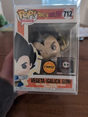 Funko Pop Dragon Ball Z Vegeta Galick Gun Chase Chalice 712 W/ Protector