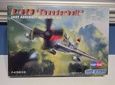 Hobbyboss P-47D Thunderbolt 1:72  Plastic Model Kit 80257 ~ New in Sealed Box