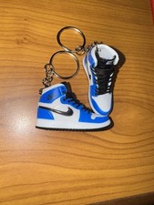 Mini Air Jordan 1 Retro High OG Sneaker Keychain Blue And White