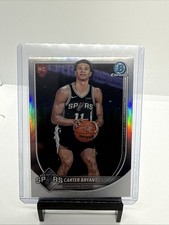 Carter Bryant 2025-26 Bowman Basketball Chrome Red Rookie Redemption BRR-14