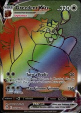 Greedent VMAX 272/264 Rainbow Rare Fusion Strike Pokemon Holo Near Mint on eBay